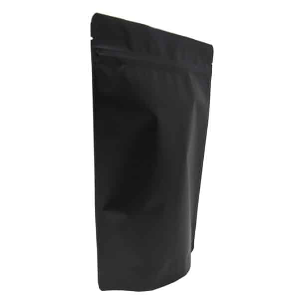 Oz Stand Up Pouch Matte Black Pbfy Flexible Packaging