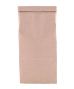 1/2 pound poly lined kraft tin tie food safe paper bag top closed