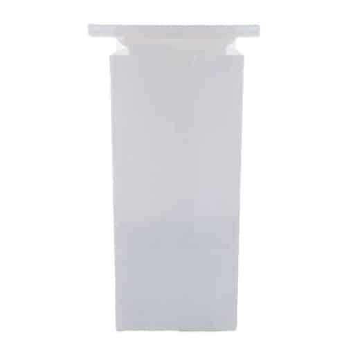 1/2 pound poly lined white tin tie food safe paper bag front