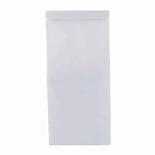 1/2 pound poly lined white tin tie food safe paper bag top closed
