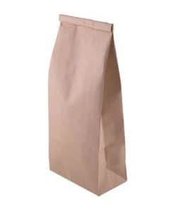 1 pound poly lined kraft tin tie food safe paper bag top