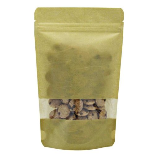 4 oz Rice Paper Stand Up Pouch Kraft - PBFY