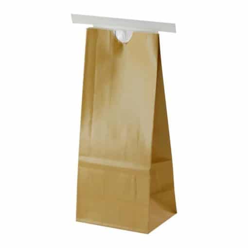 1/2 lb Paper Bag with Tin Tie Gold - PBFY