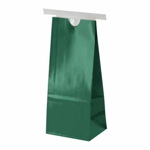 1/2 lb Paper Bag with Tin Tie Green - PBFY