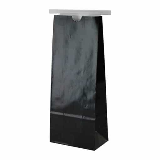 1 lb Paper Bag with Tin Tie Black - PBFY