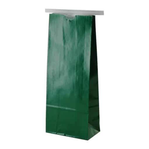 1 lb Paper Bag with Tin Tie Green - PBFY