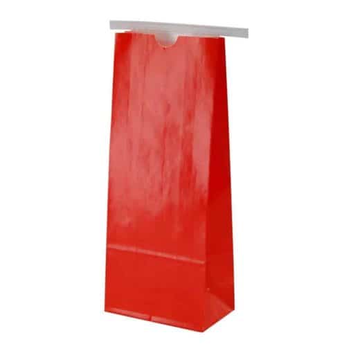 1 lb Paper Bag with Tin Tie Red - PBFY