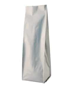 10 lb Quad Seal Side Gusseted Bag Silver - PBFY