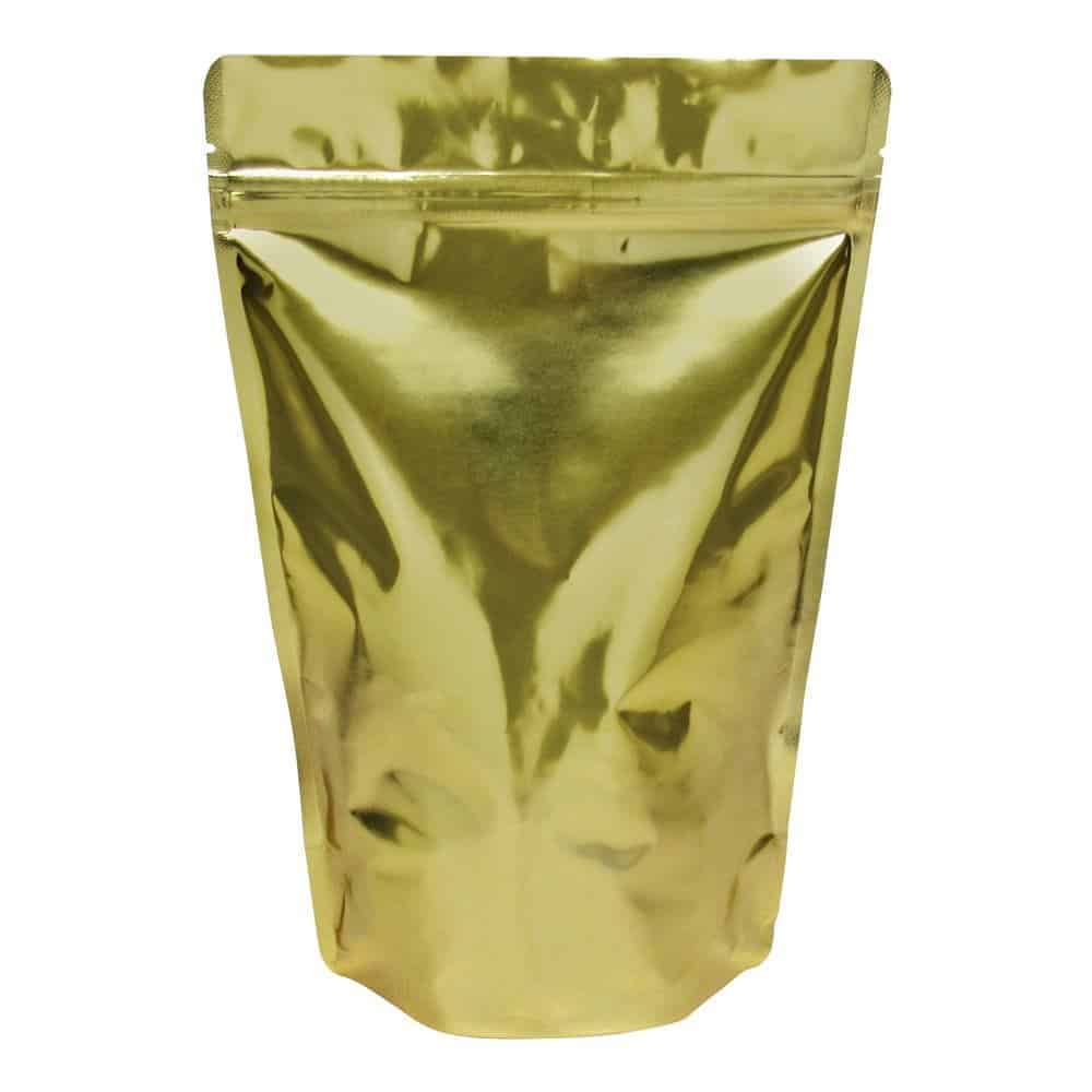 12 oz Stand Up Pouch Clear/Gold - PBFY