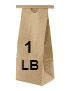 tin tie paper bag - 1 lb