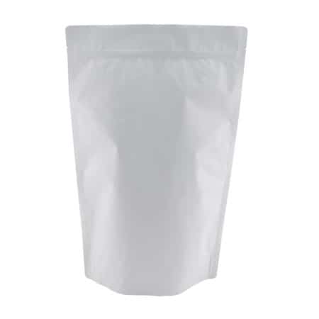 5 lb Stand Up Pouch - Kraft Matte White | BPFY Flexible Packaging