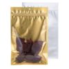3-Side Seal Flat Pouch with Zip Closure 7" x 11" Clear/Gold - PBFY