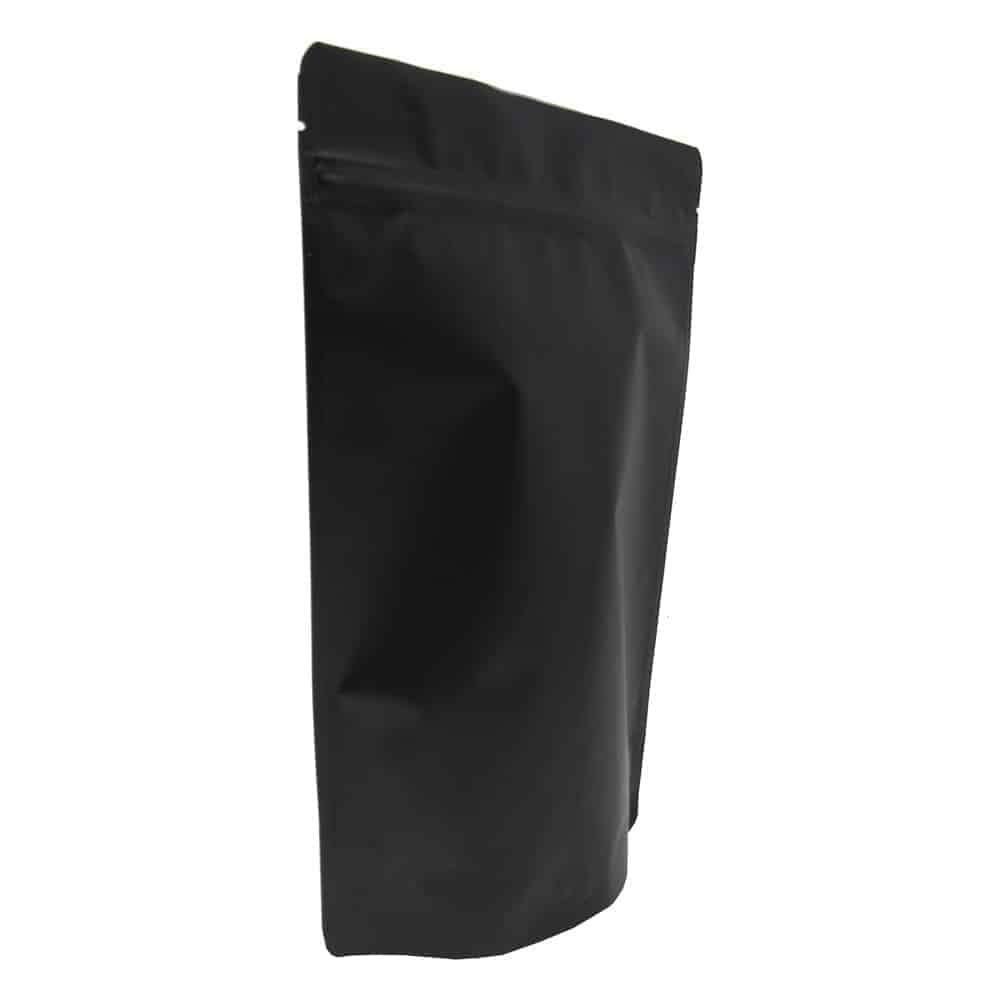 Plain Matte Black Color Stand Up Zipper Pouch at Rs 3/piece in