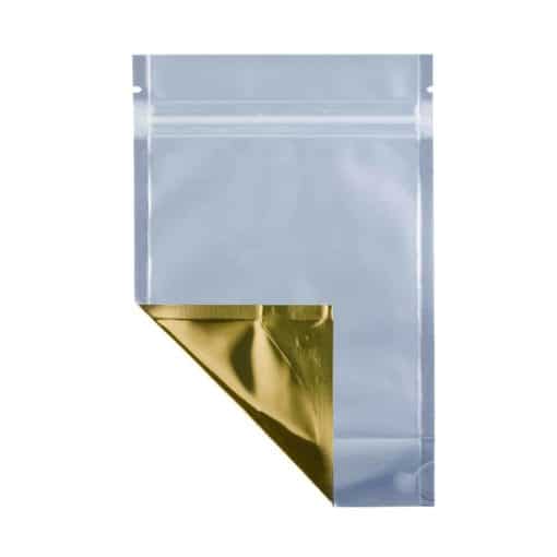 3.4 Clear Gold Mylar Bag Front