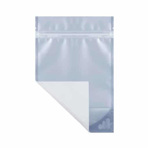3.4 Mylar Clear White Bag Front