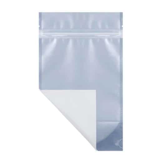 Mylar Bag Clear White Front