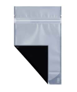 Clear Black Mylar Bag Front Fold