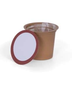wholesale compostable k cup lids brown