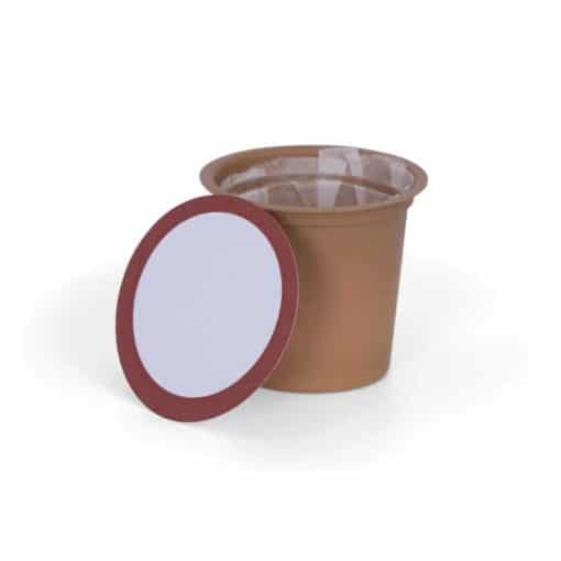wholesale compostable k cup lids brown